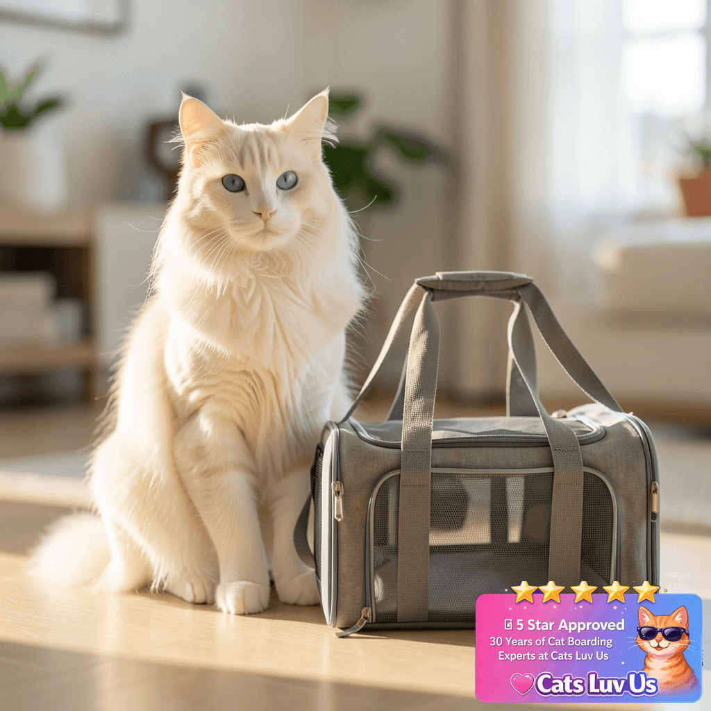 Henkelion Cat Carriers Dog Carrier Pet Carrier For Small / with cat - professional product lifestyle photo