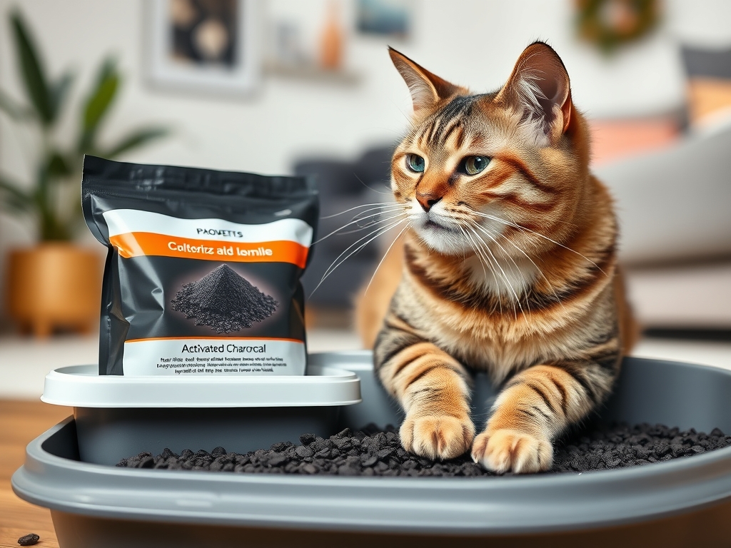 cat litter deodorizer with activated charcoal - cat air purifiers odor eliminators guide hero image