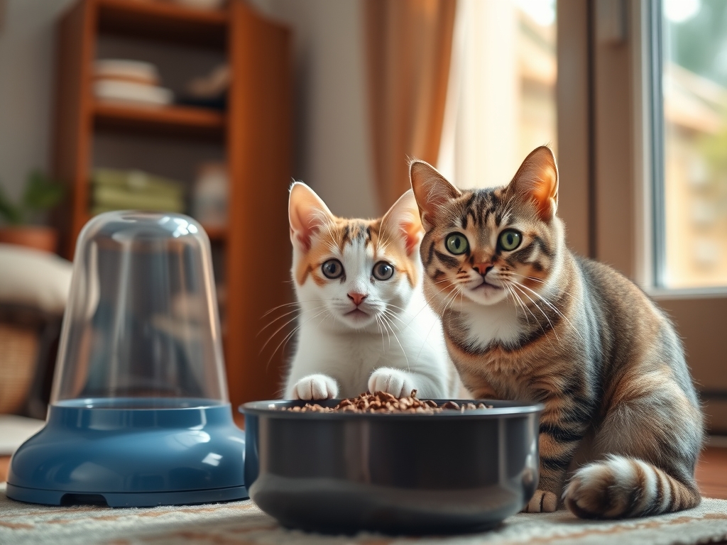 best timed feeder for two cats - cat automatic feeders multi cat guide hero image