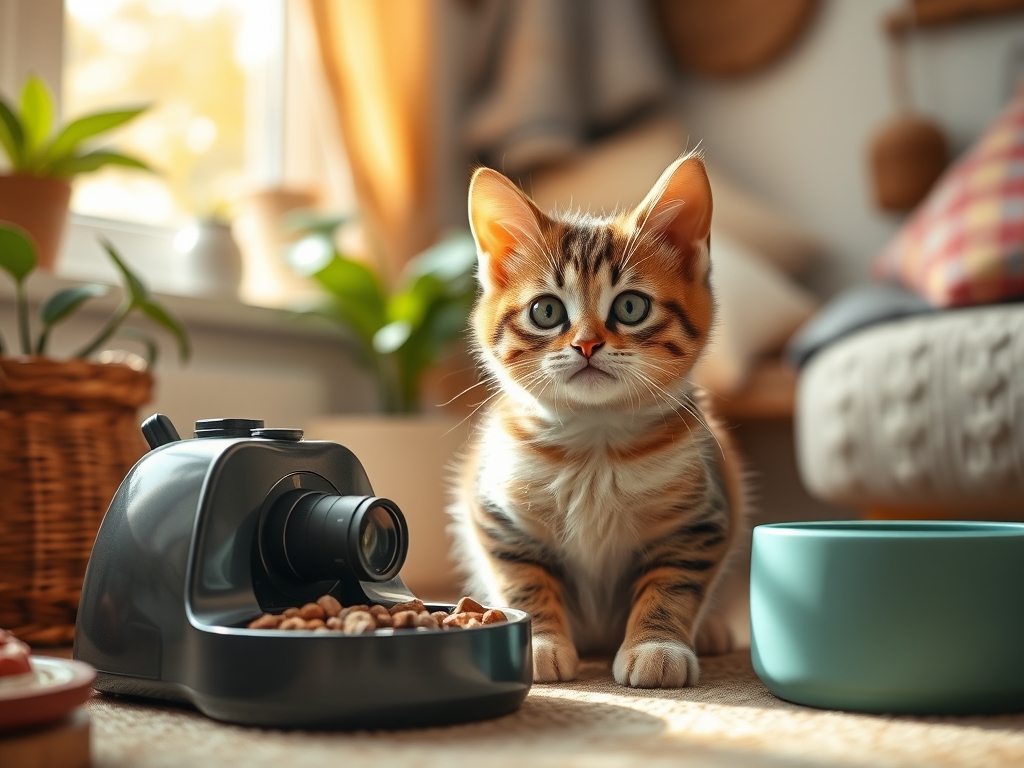 cat feeder with camera and feeding schedule - cat automatic feeders with camera guide hero image