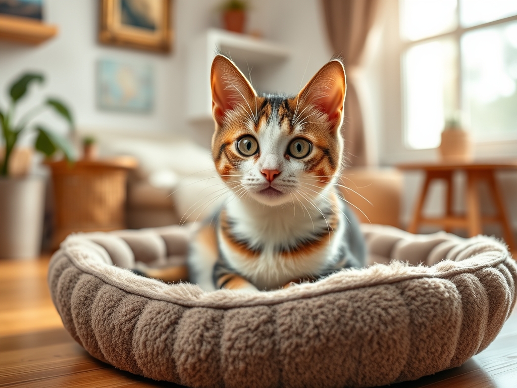 cat bed with anti slip bottom - cat beds blankets guide hero image