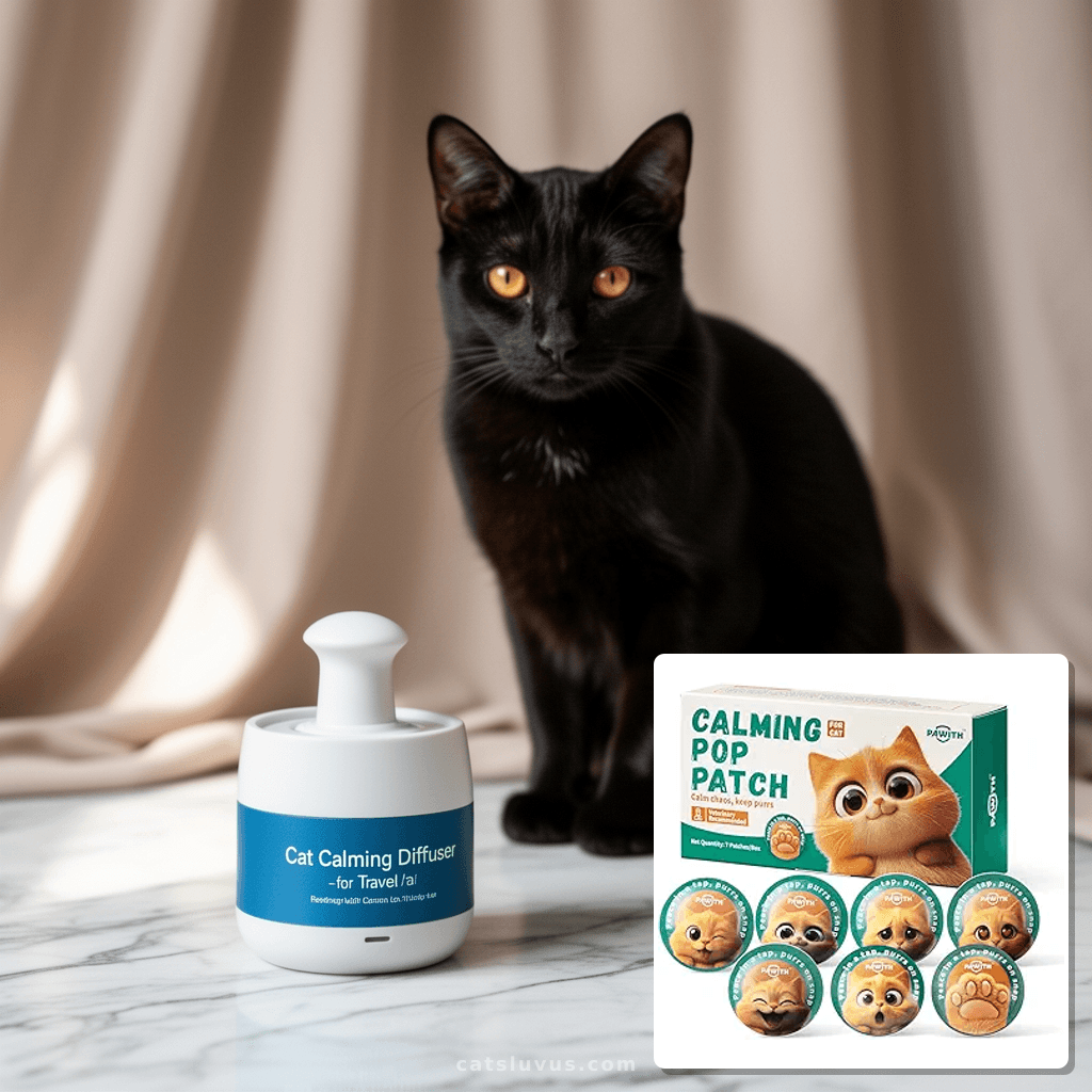 Cat Calming Diffuser – for Travel with cat - professional product lifestyle photo
