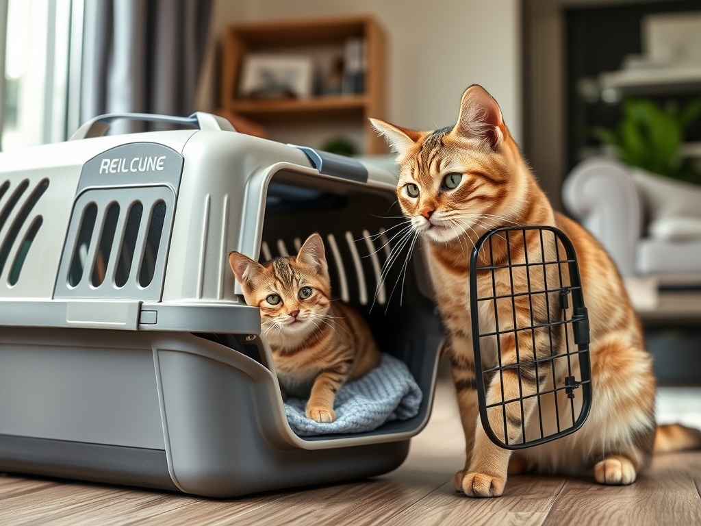 cat carrier with airline compliance tag - cat carriers travel products guide hero image