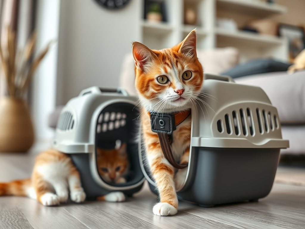 cat carrier with built-in harness - cat carriers travel products guide hero image