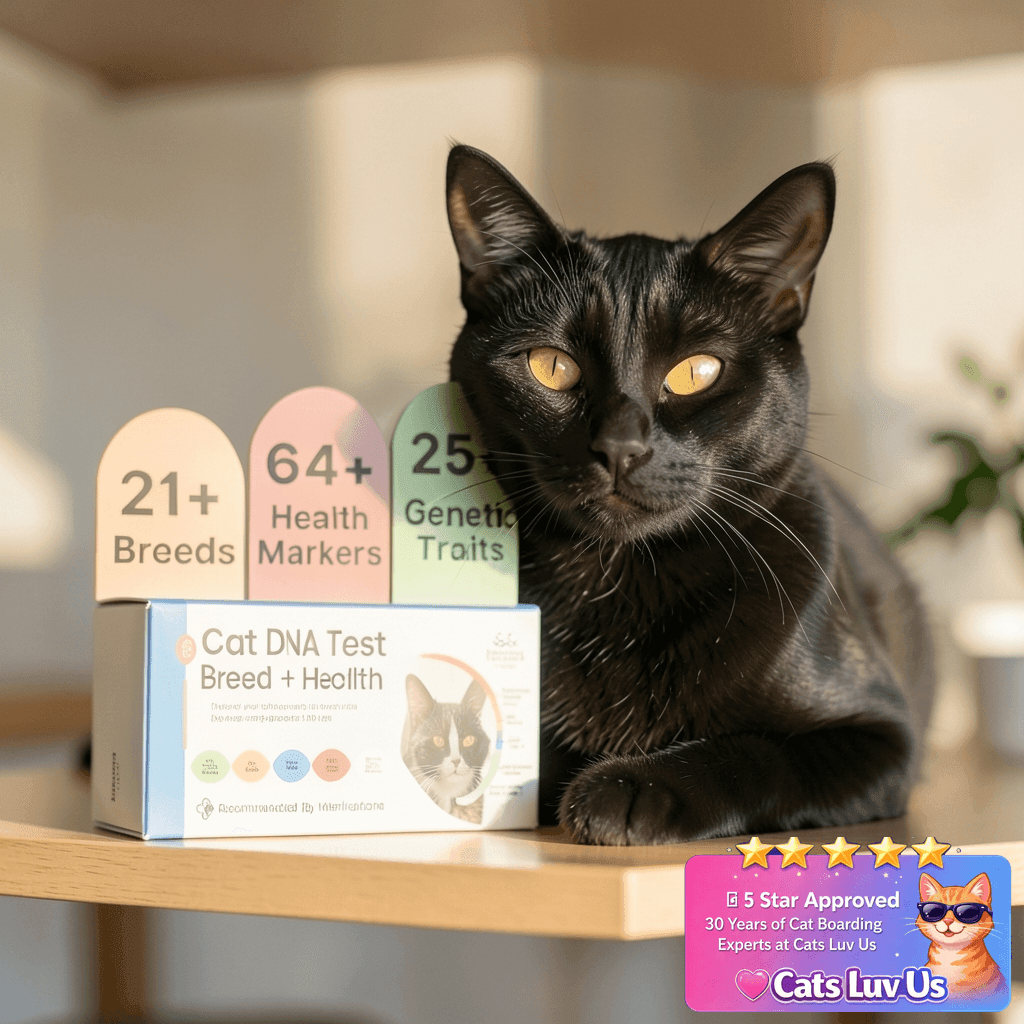 Basepaws Cat DNA Test Kit - Breed with cat - professional product lifestyle photo