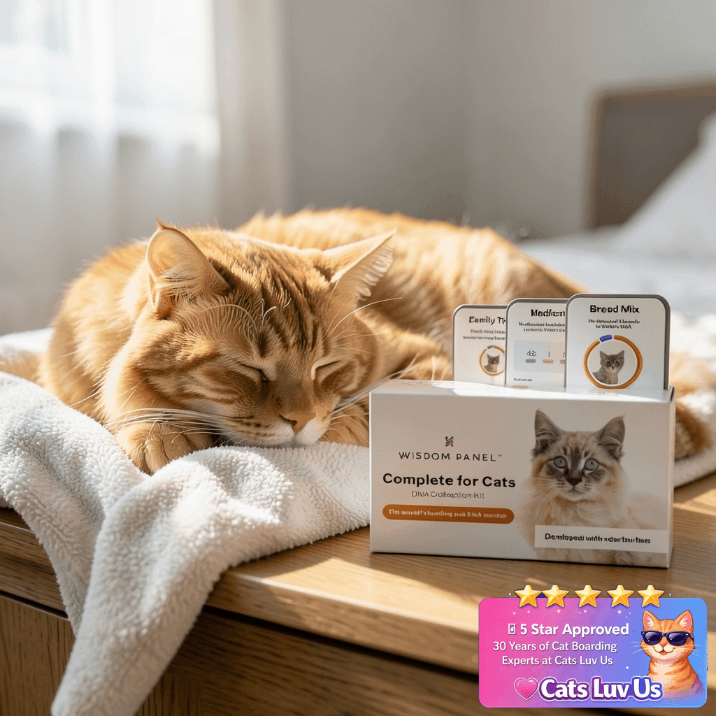 Wisdom Panel Complete: Cat DNA Test kit for 45 with cat - professional product lifestyle photo