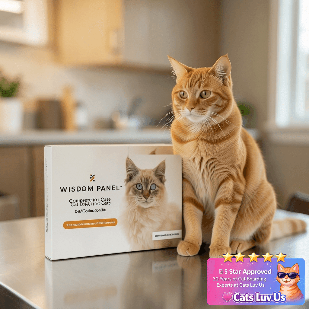 Wisdom Panel Complete: Cat DNA Test kit for 45 with cat - professional product lifestyle photo