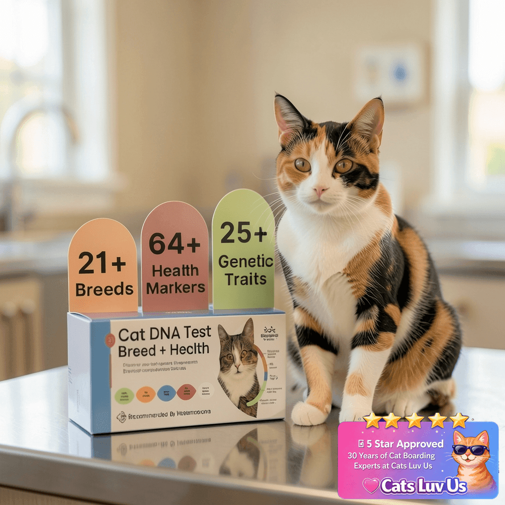 Basepaws Cat DNA Test Kit - Breed with cat - professional product lifestyle photo