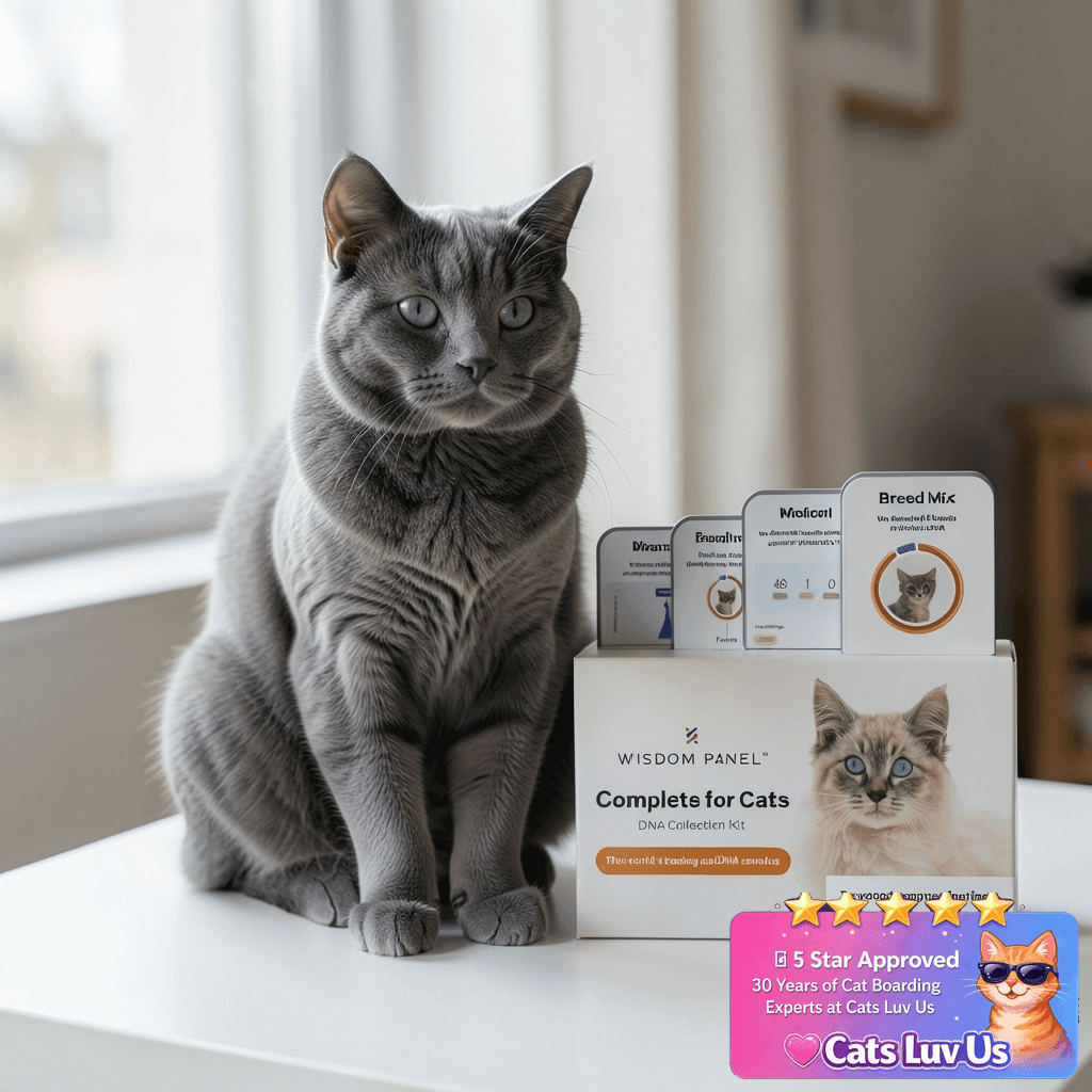 Wisdom Panel Complete: Cat DNA Test kit for 45 with cat - professional product lifestyle photo