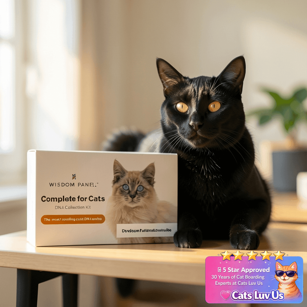 Wisdom Panel Complete: Cat DNA Test kit for 45 with cat - professional product lifestyle photo