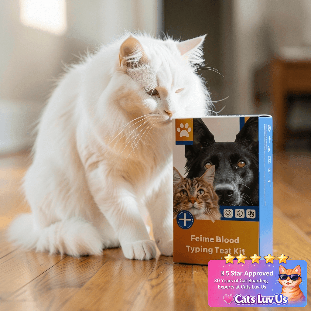 vivometra Feline Cat Blood Typing Test Kit | Fast & Accurate with cat - professional product lifestyle photo