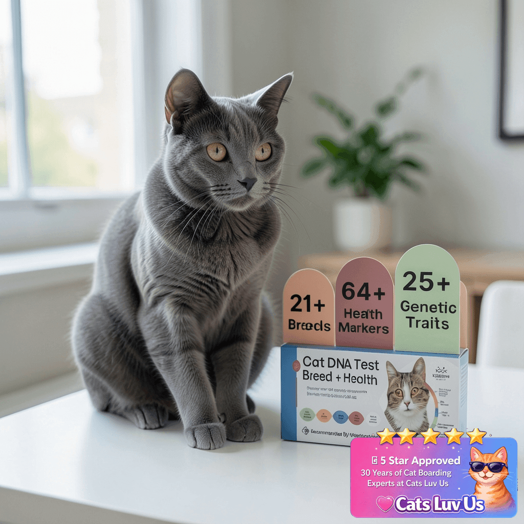 Basepaws Cat DNA Test Kit - Breed with cat - professional product lifestyle photo