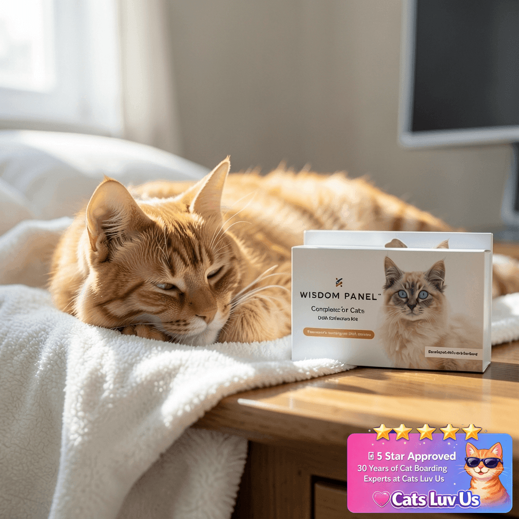 Wisdom Panel Complete: Cat DNA Test kit for 45 with cat - professional product lifestyle photo