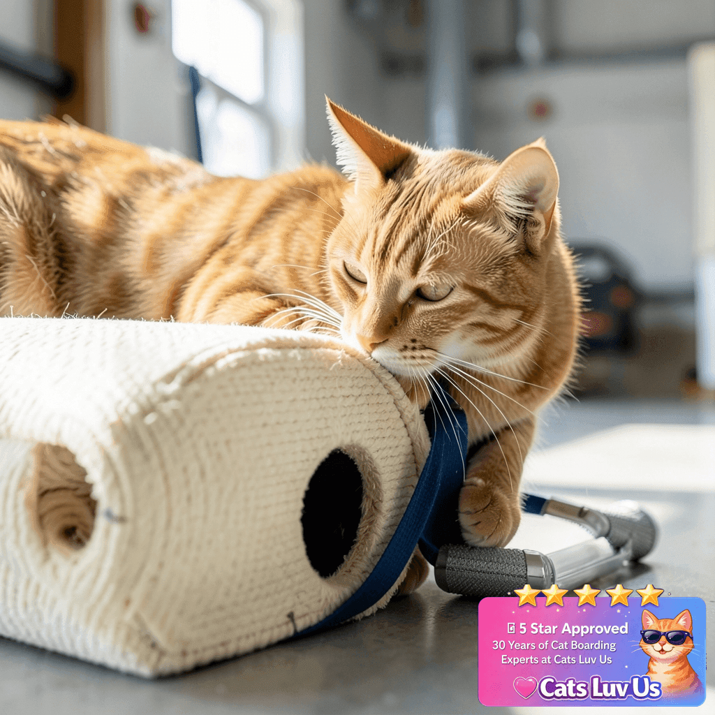4 PCS Cat Scratching Post Replacement with cat - professional product lifestyle photo