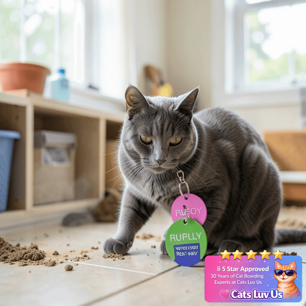 Pet ID Tag Custom for Dog Cat Personalized | Many Shapes and with cat - professional product lifestyle photo