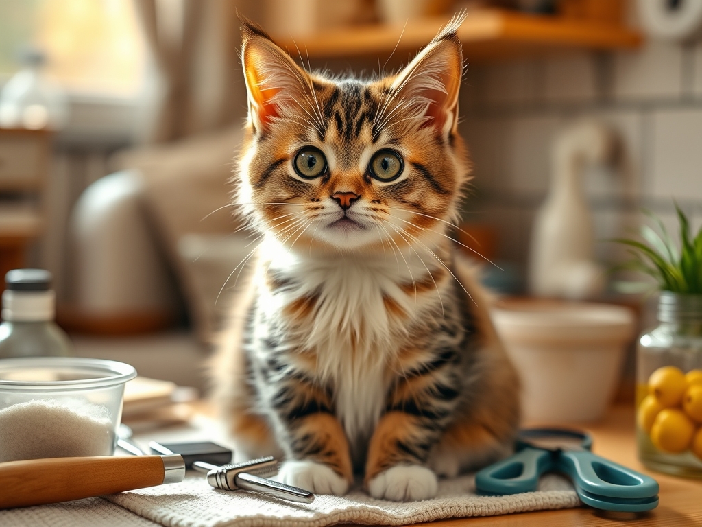 cat grooming tools for home grooming - cat grooming tools guide hero image