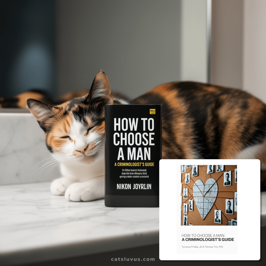 How to Choose a Man: A Criminologist's Guide with cat - professional product lifestyle photo
