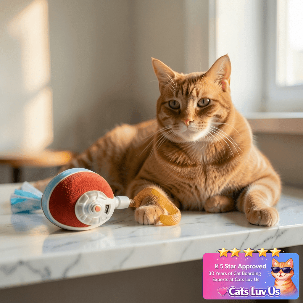 Jkanti Interactive Cat Toys for Indoor Cats with cat - professional product lifestyle photo