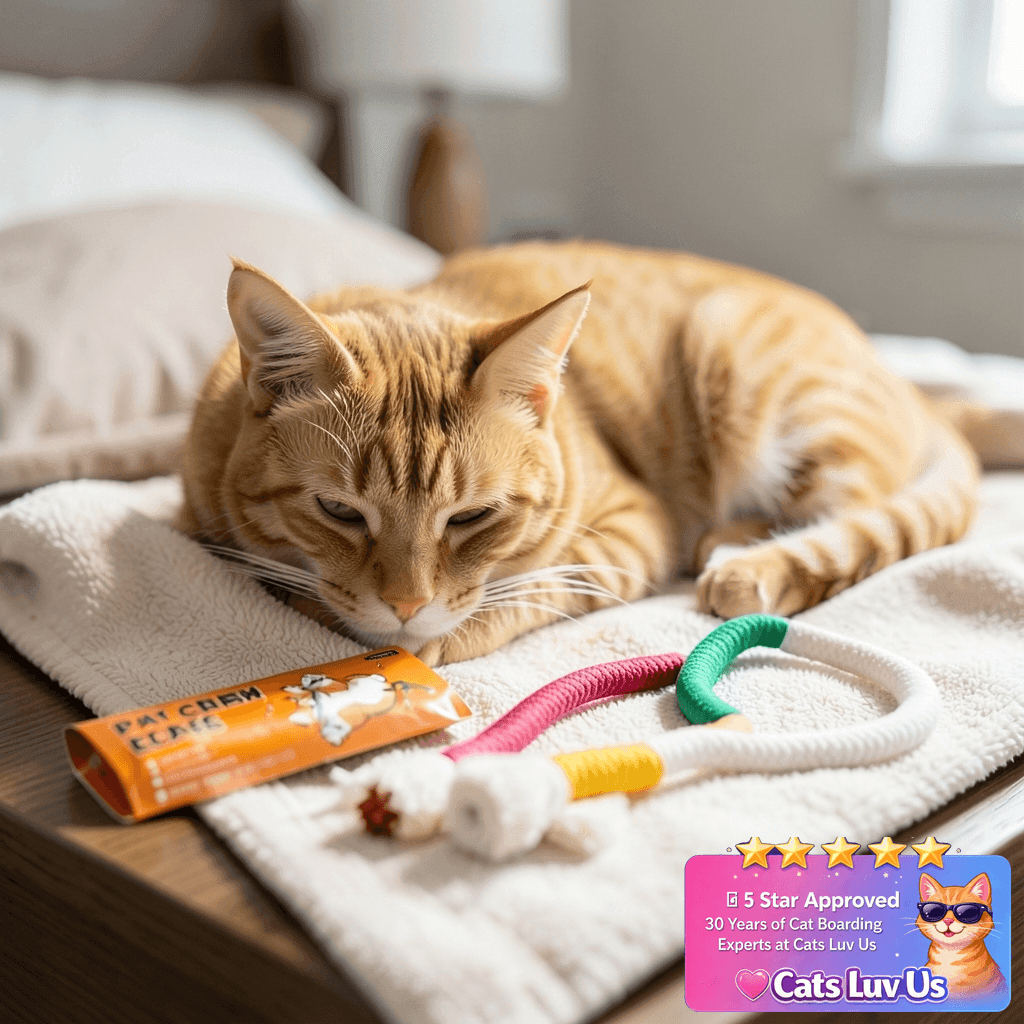 Potaroma Cat Toys Chew Ropes 3Pcs with Refillable Natural with cat - professional product lifestyle photo