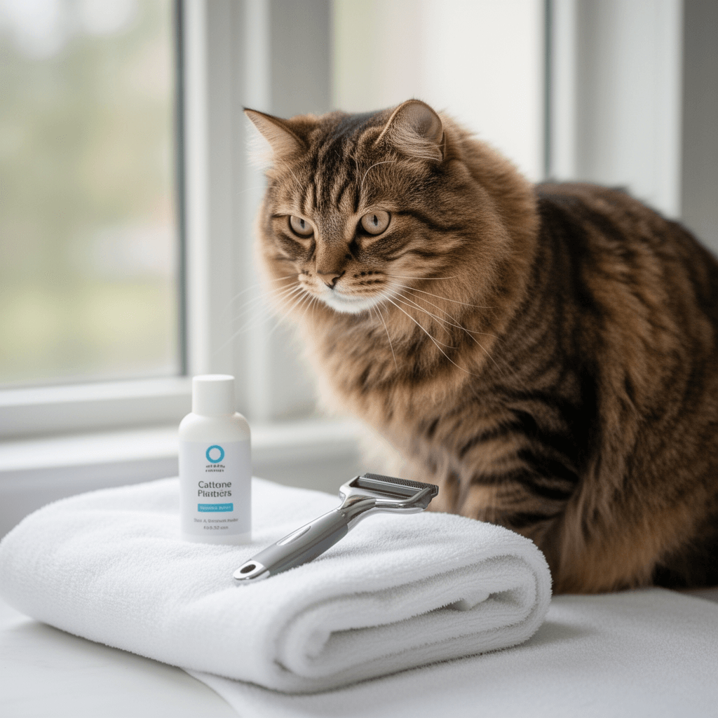 LuckyTail Pet Nail Grinder for Dogs and Cats - Super Quiet with cat - professional product lifestyle photo