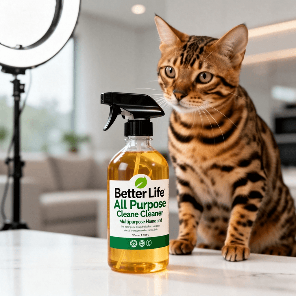 Better Life All Purpose Cleaner - Multipurpose Home and with cat - professional product lifestyle photo
