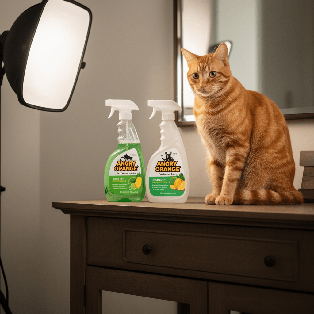 ProCare Floor Cleaner  | Tile with cat - professional product lifestyle photo