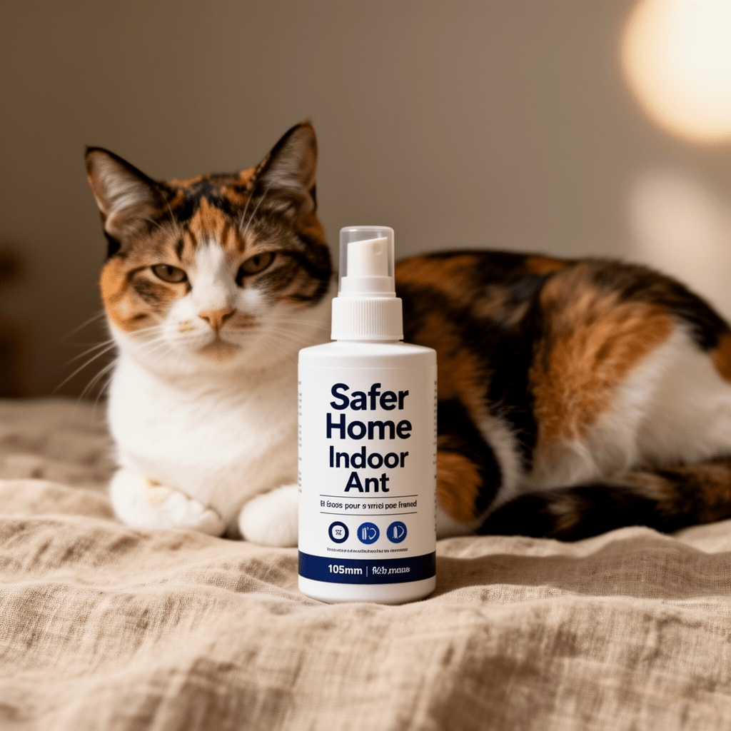 Safer Home Indoor Ant with cat - professional product lifestyle photo