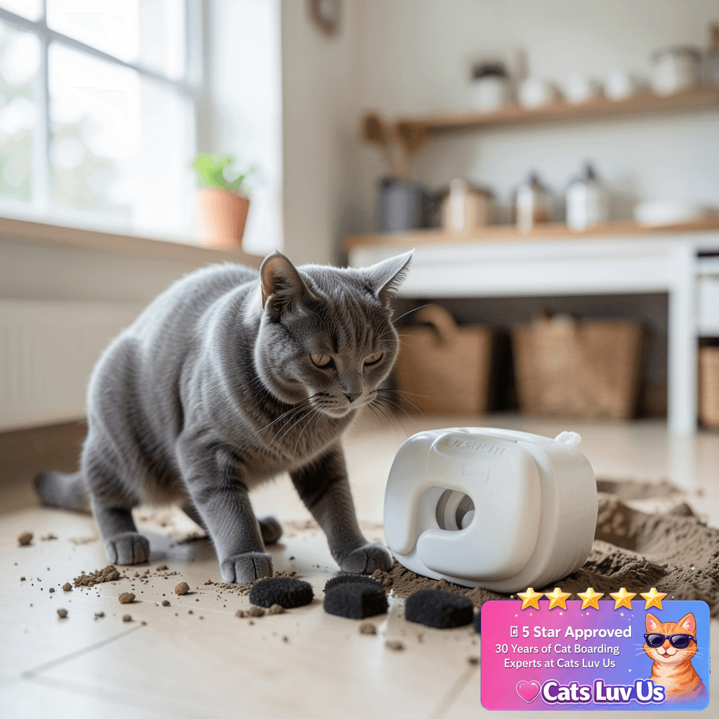 Veken Cat Water Fountain Filters with cat - professional product lifestyle photo