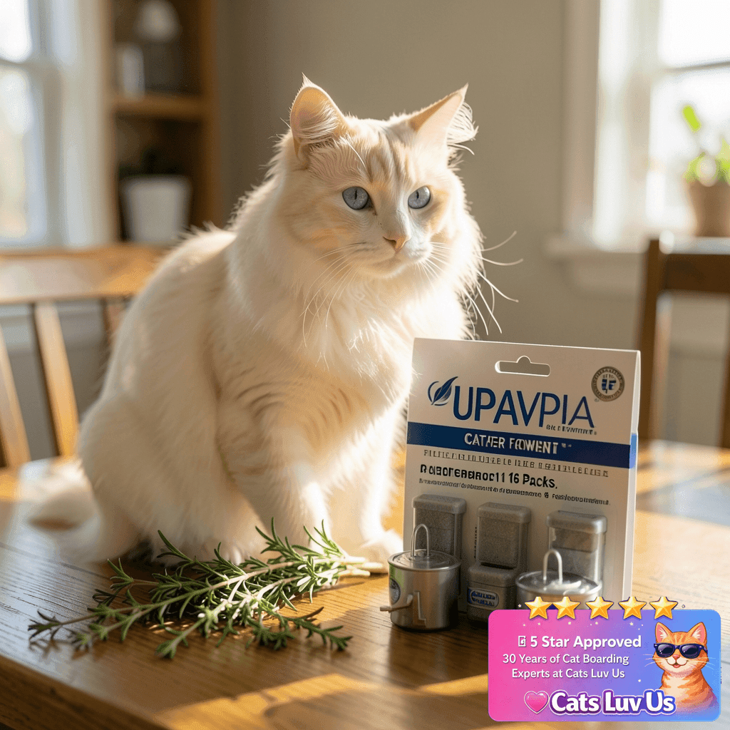 UPAWPIA Cat Water Fountain Filter Replacement 16 Packs for with cat - professional product lifestyle photo